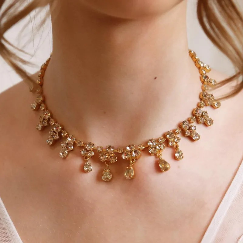 Bridal Collection Caroline Svedbom Grand Entrence Halsband / Crystal (Rhodium)