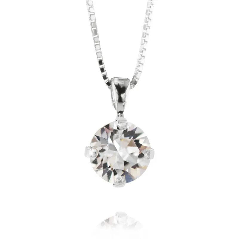 Caroline Svedbom Halsband Classic Stud Crystal (Rhodium)