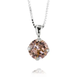 Caroline Svedbom Halsband Classic Stud Vintage Rose (Rhodium)