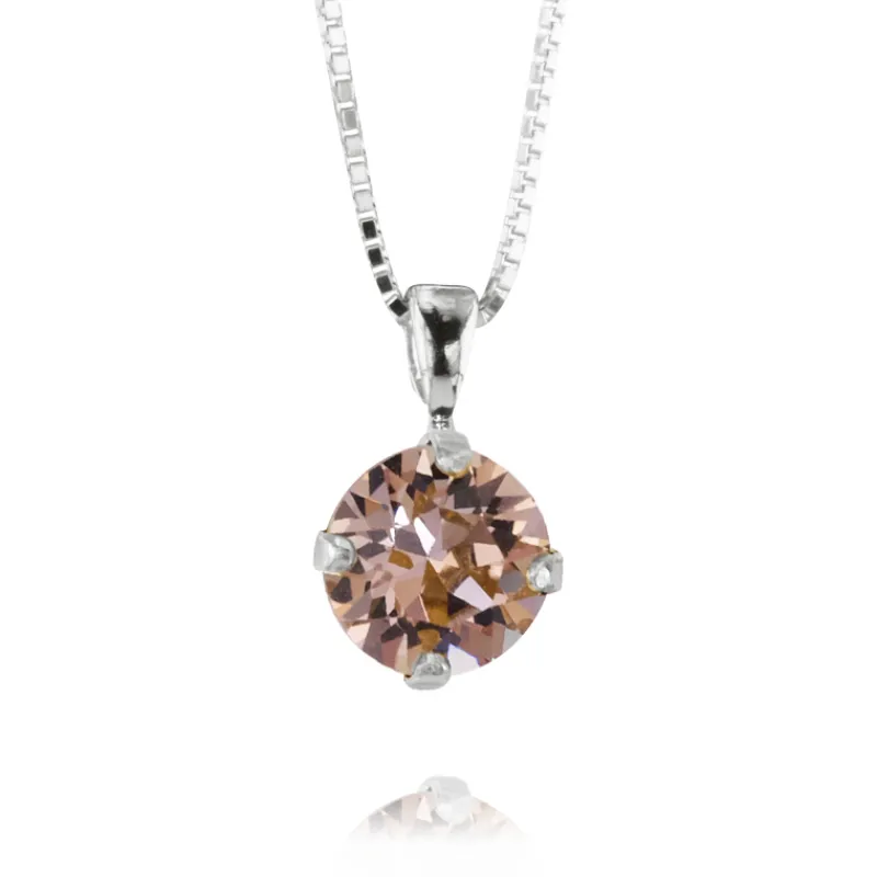 Caroline Svedbom Halsband Classic Stud Vintage Rose (Rhodium)