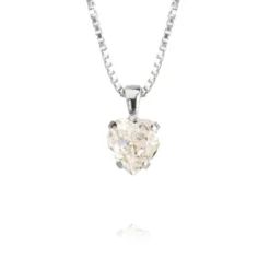 Caroline Svedbom Halsband Heart Crystal (Rhodium)