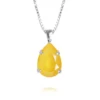 Caroline Svedbom Halsband Mini Drop Buttercup (Rhodium)