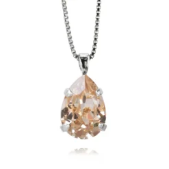 Caroline Svedbom Halsband Mini Drop Silk (Rhodium)