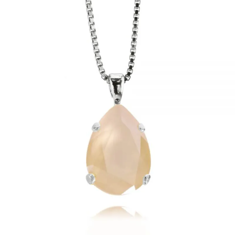 Caroline Svedbom Halsband Mini Drop Ivory Cream (Rhodium)
