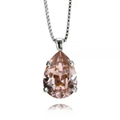 Caroline Svedbom Halsband Mini Drop Vintage Rose (Rhodium)