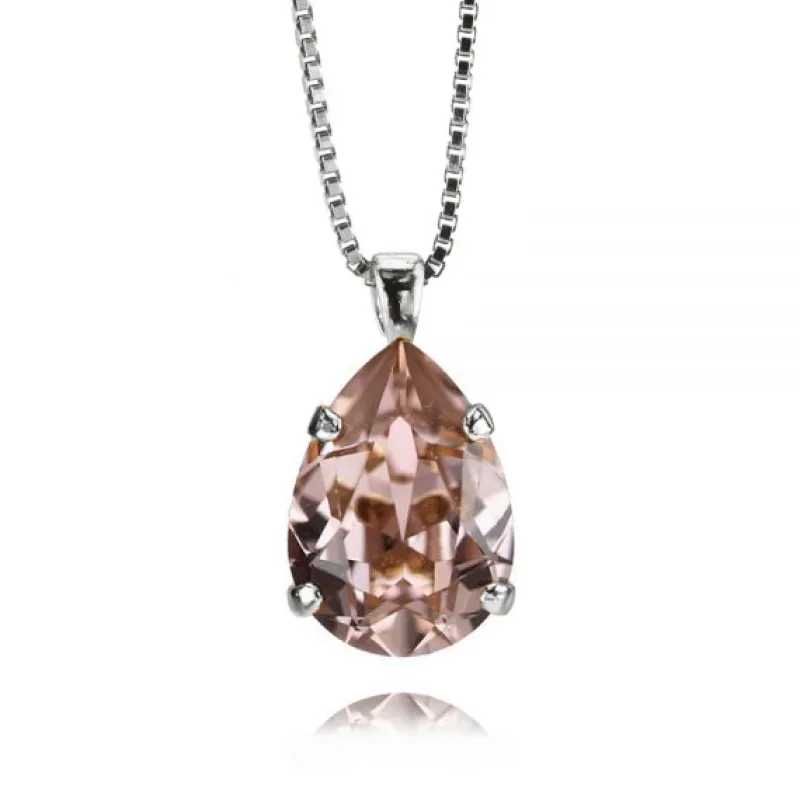 Caroline Svedbom Halsband Mini Drop Vintage Rose (Rhodium)
