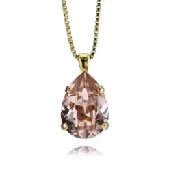 Caroline Svedbom Halsband Mini Drop Vintage Rose (Guld)