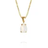 Caroline Svedbom Halsband Petite Drop White Opal (Guld)