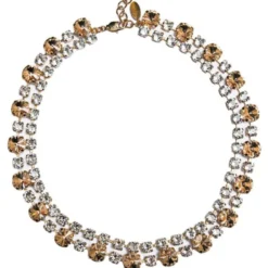Caroline Svedbom Halsband Pomona Guld / Crystal + Silk
