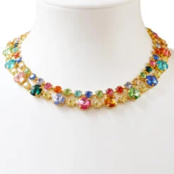 Caroline Svedbom Halsband Pomona / Rainbow Combo- Guld
