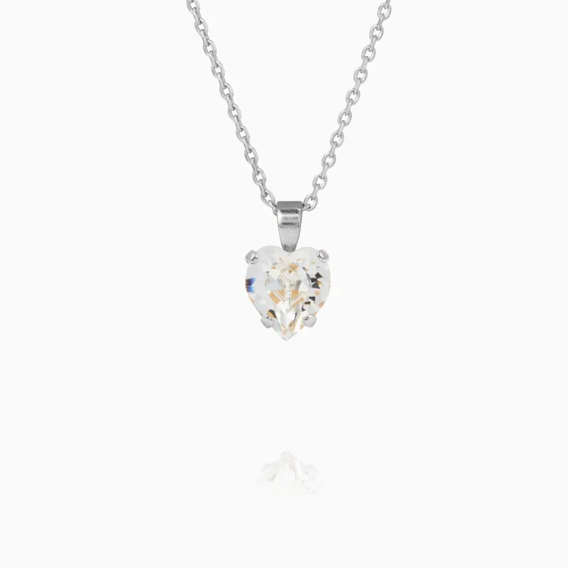 Caroline Svedbom Halsband Caroline Svedbom Heart Halsband/ Crystal – Rhodium