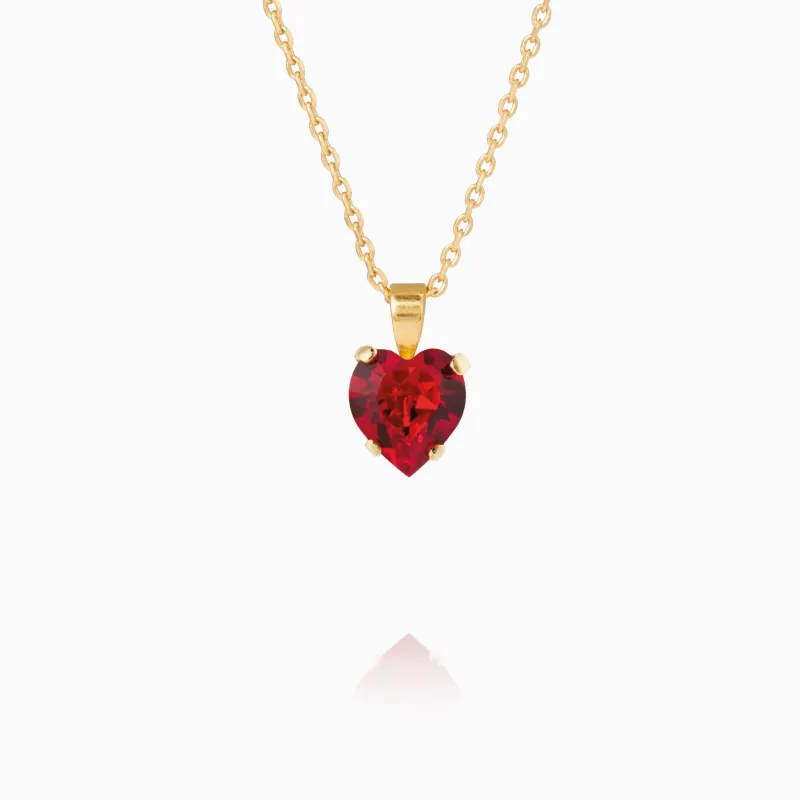 Caroline Svedbom Halsband Caroline Svedbom Heart Halsband/ Light Siam – Guld