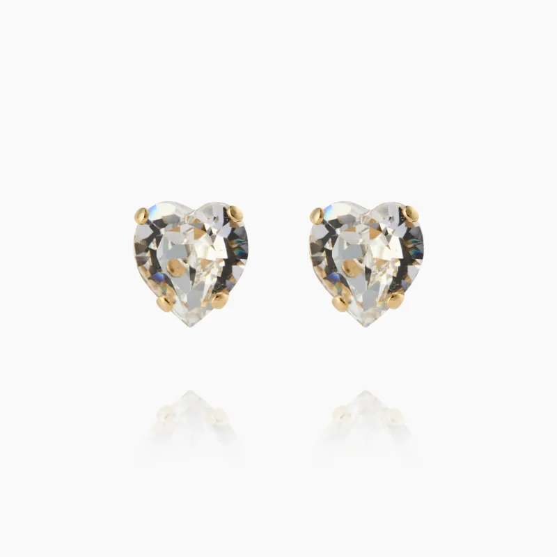 Caroline Svedbom Örhängen Caroline Svedbom Heart Örhängen/ Crystal – Guld