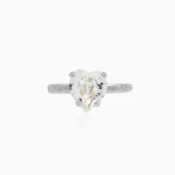 Caroline Svedbom Ringar Caroline Svedbom Heart Ring / Crystal – Rhodium