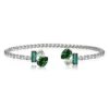 Caroline Svedbom Armband Caroline Svedbom Isa Armband Rhodium / Green Combo