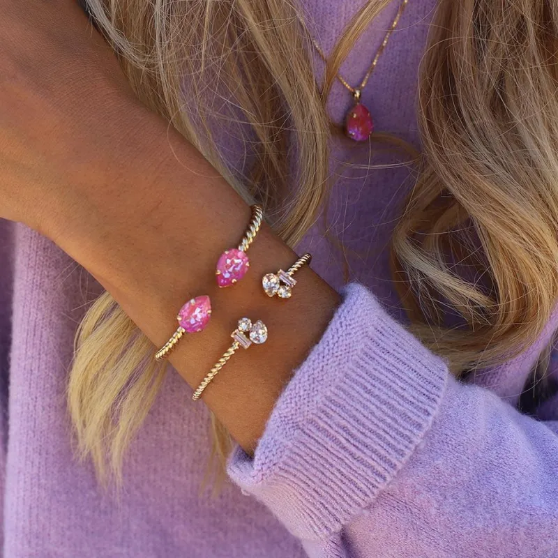 Caroline Svedbom Armband Caroline Svedbom Isa Armband Guld / Light Peach Combo