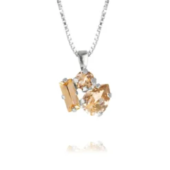 Caroline Svedbom Isa Halsband / Light Peach Combo (Rhodium)