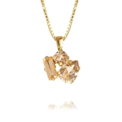 Caroline Svedbom Isa Halsband / Light Peach Combo (Guld)