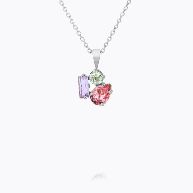 Caroline Svedbom Isa Halsband/ Pastel Combo (Rhodium)