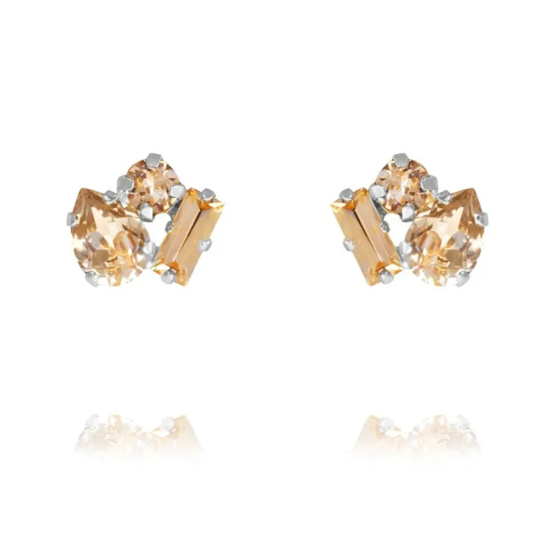 Caroline Svedbom Isa Örhängen / Light Peach Combo (Rhodium)