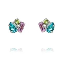 Caroline Svedbom Isa Örhängen Rhodium / Multicolour
