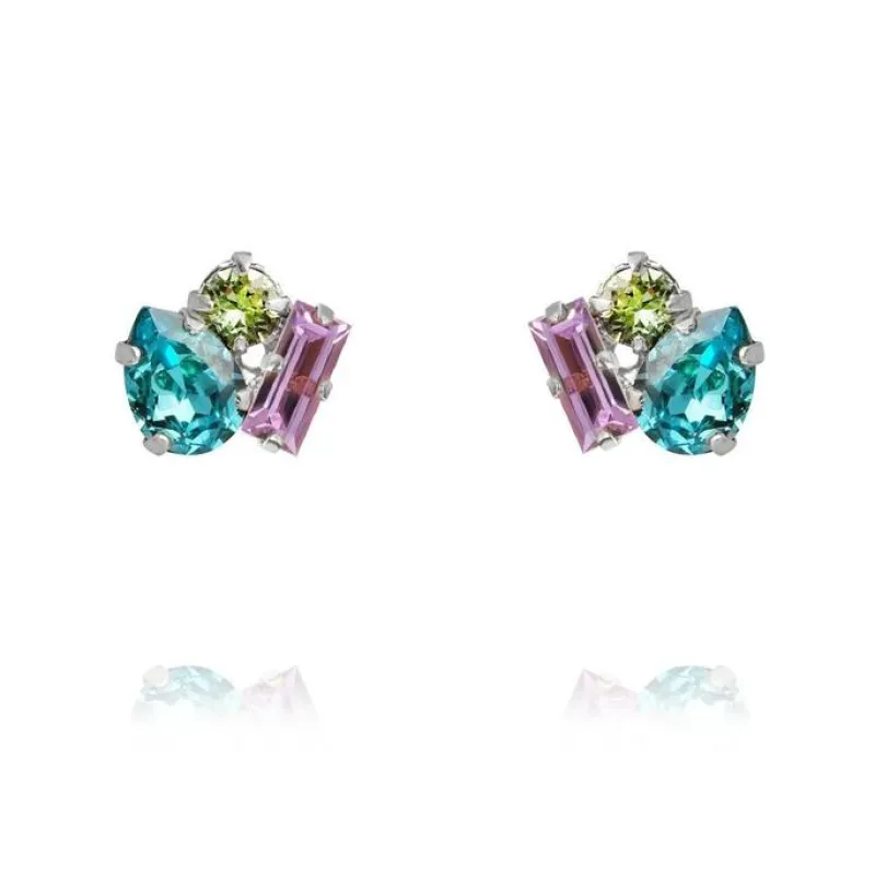 Caroline Svedbom Isa Örhängen Rhodium / Multicolour