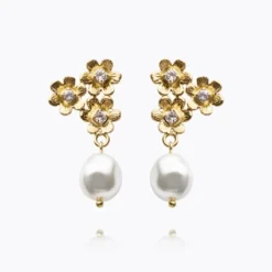 Caroline Svedbom Juni Örhängen / Pearl Crystal (Guld)