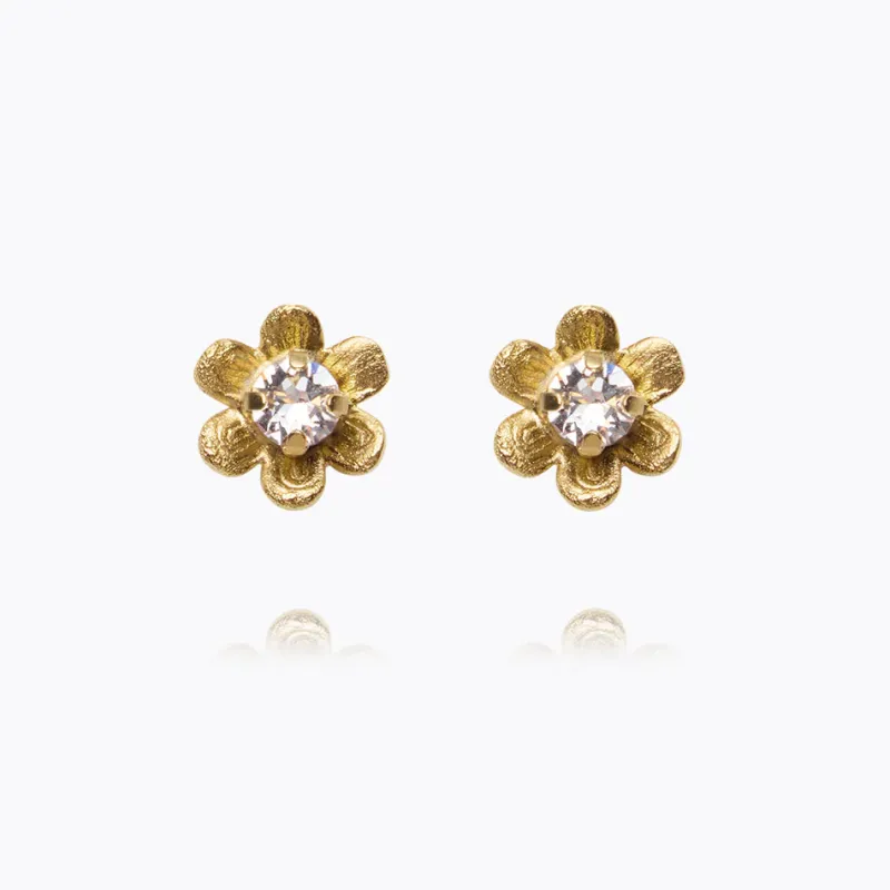 Caroline Svedbom Juni Stud Örhängen / Crystal (Guld)