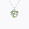 Caroline Svedbom Kassandra Halsband/ Green Combo (Rhodium)