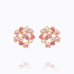 Caroline Svedbom Kassandra Örhängen / Pink Combo (Guld)