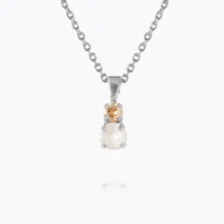 Caroline Svedbom Leah Halsband / Electric White Combo (Rhodium)