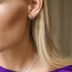 Caroline Svedbom Leah Örhängen / Iris Combo (Rhodium)