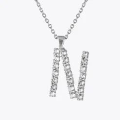 Caroline Svedbom Letter N Halsband / Crystal (Guld)