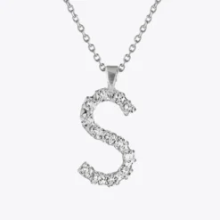 Caroline Svedbom Letter S Halsband / Crystal (Guld)