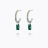 Caroline Svedbom Örhängen Caroline Svedbom Lucy Örhängen / Emerald + Peridot – Rhodium