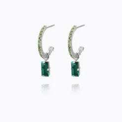 Caroline Svedbom Örhängen Caroline Svedbom Lucy Örhängen / Emerald + Peridot – Rhodium