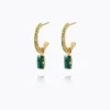Caroline Svedbom Örhängen Caroline Svedbom Lucy Örhängen / Emerald + Peridot – Guld