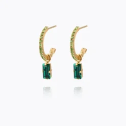 Caroline Svedbom Örhängen Caroline Svedbom Lucy Örhängen / Emerald + Peridot – Guld