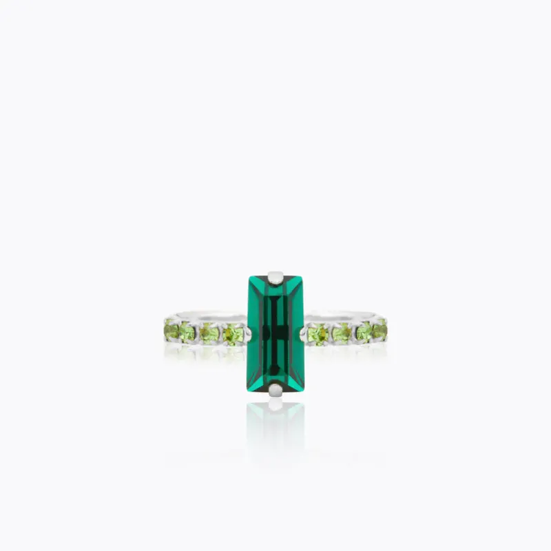 Caroline Svedbom Ringar Caroline Svedbom Lucy Ring / Emerald + Peridot – Rhodium