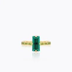Caroline Svedbom Ringar Caroline Svedbom Lucy Ring / Emerald + Peridot – Guld