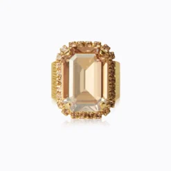 Caroline Svedbom Ringar Caroline Svedbom Lydia Cocktail Ring / Golden Shadow (Guld)