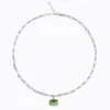 Caroline Svedbom Lydia Kedja Halsband / Peridot (Rhodium)