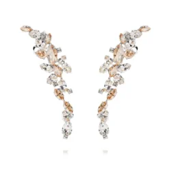 Caroline Svedbom Marry Me Earcuff / Crystal + Golden Shadow (Rhodium)