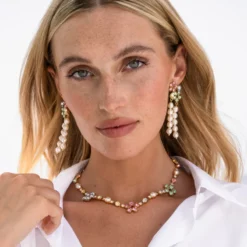 Caroline Svedbom May Statement Halsband / Pastel Combo (Guld)