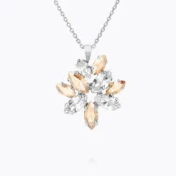Caroline Svedbom Melia Halsband/ Crystal / Golden Shadow (Rhodium)