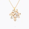 Caroline Svedbom Melia Halsband/ Crystal / Golden Shadow (Guld)