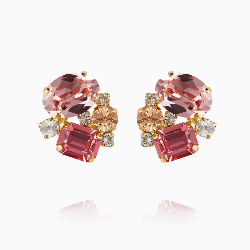 Caroline Svedbom Mini Carolina Örhängen/ Pink Combo (Guld)