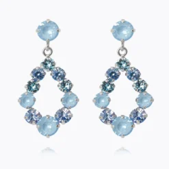 Caroline Svedbom Mini Dehlia Örhängen / Sky Combo (Rhodium)