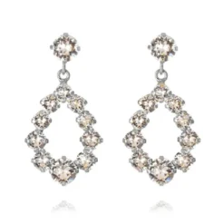 Caroline Svedbom Mini Delia Örhängen/ Crystal (Rhodium)