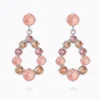 Caroline Svedbom Mini Delia Örhängen/ Flamingo Combo (Rhodium)